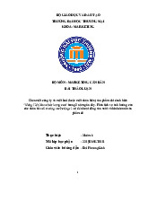Phân tích ảnh hưởng của môi trường marketing vi mô đến hoạt động sản xuất và kinh doanh sản phẩm giấy vở của công ty CP Giấy Hải Tiến | Bài thảo luận marketing căn bản