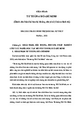 Giáo trình Tư tưởng Hồ Chí Minh cho sinh viên đại học (2021)