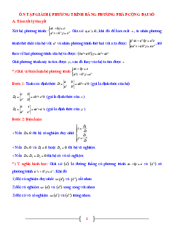 Tài liệu Toán 9 chủ đề giải hệ phương trình bằng phương pháp cộng đại số