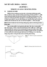 Chương 9: Nhiễu trong Truyền thông Analog (Môn Truyền thông). Môn Các nguyên lý truyền thông (UET) | Trường Đại học Công nghệ, Đại học Quốc gia Hà Nội.