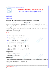 Dãy số thực - Giới hạn dãy số(Toán cao cấp) | Trường đại học Bách Khoa, Đại học Đà Nẵng