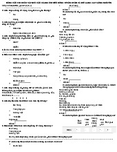 Bảng câu hỏi khảo sát nhu cầu của người tiêu dùng về sản phẩm cà phê rang xay Trung Nguyên - Tài liệu tổng hợp