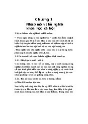 Nhập môn chủ nghĩa khoa học xã hội phần 2 | Đại học Sư Phạm Hà Nội