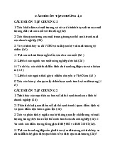 Câu hỏi ôn tập chương 1,2 môn Môi trường và lợi thế canh tranh   | Học viện Nông nghiệp Việt Nam