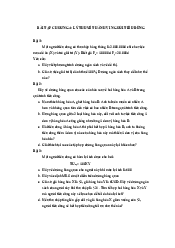 Bài tập chương 4: Lý thuyết hành vi người tiêu dùng - Kinh tế vĩ mô | Trường đại học Điện Lực
