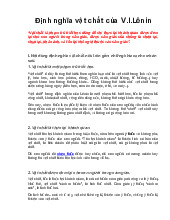 Định nghĩa vật chất của Lênin