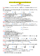 10 đề thi thử tốt nghiệp THPT Vật lí 2025 có lời giải chi tiết