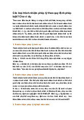 Các loại trách nhiệm pháp lý theo quy định pháp luật? Cho ví dụ