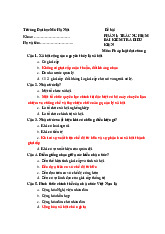 Kiểm tra điều kiện môn Pháp luật đại cương | Trường đại học Mở Hà Nội