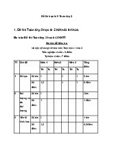 Top 20 Đề thi học kì 2 Toán lớp 3 năm 2023-2024 (Có ma trận và đáp án)