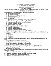 Ngân Hàng Câu Hỏi Trắc Nghiệm Môn Tư tưởng Hồ Chí Minh | Đại học Kinh Tế Quốc Dân