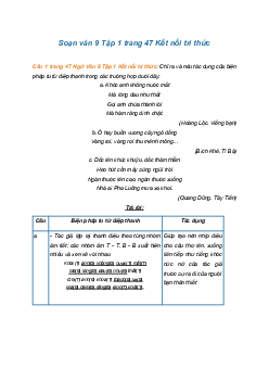 Soạn bài Thực hành tiếng Việt trang 47 | SGK Ngữ Văn 9 Kết nối tri thức (Tập 1)