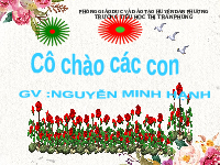 Giáo án điện tử Toán 1 Chương 1 Cánh diều: Các số 1,2,3
