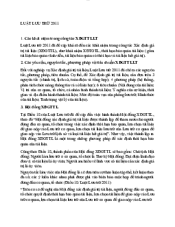 LUẬT LƯU TRỮ 2011 | Lưu Trữ Và Khai Thác Dữ Liệu | Đại học Khoa học Xã hội và Nhân văn, Đại học Quốc gia Thành phố HCM