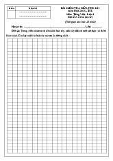 Bài kiểm tra giữa học kì I năm học 2025 – 2026 môn Tiếng Việt lớp 4 - Bài số 2: Kiểm tra viết