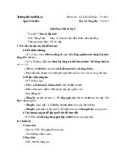 Kế hoạch bài dạy Bài 7: Mùa hè lấp lánh môn Tiếng Việt lớp 3