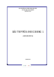 Bài tập Hóa đại cương 1 | Trường đại học Khoa học tự nhiên