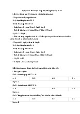 Bài tập môn Toán lớp 3: Phép chia hết và phép chia có dư