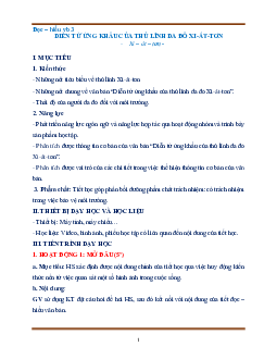 Giáo án Ngữ văn 8 Bài 9: Hôm nay và ngày mai | Văn bản: Diễn từ ứng khẩu của thủ lĩnh da đỏ Xi -át - tơn | Kết nối tri thức