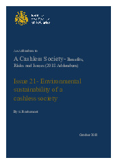 Environmental Sustainability in a Cashless Society - Addendum | Microeconomics | Trường Đại học Quốc tế, Đại học Quốc gia Thành phố Hồ Chí Minh