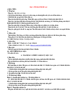 Giáo án Sinh học 10 sách Kết nối tri thức với cuộc sống (HKI) | Đề 7