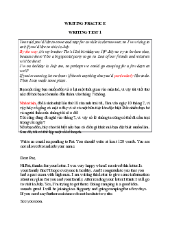 Luyện tập viết - Short message to respond (with translation)