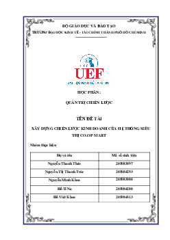 Chiến lược mặt hàng kinh doanh và dịch vụ Coopmart