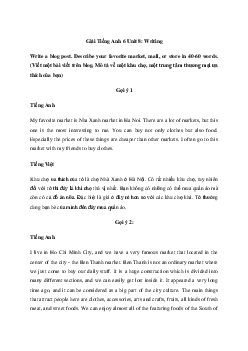 Tiếng Anh 6 Unit 8: Writing | Explorer English