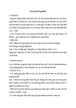 Soạn bài Sông Đáy | Văn 11 Cánh diều