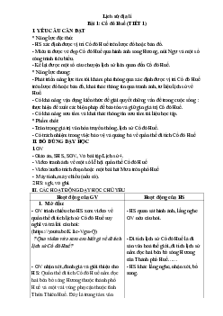 Giáo án Lịch sử và Địa lí lớp 4 Tiết 43 - 46 | Kết nối tri thức