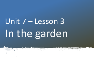Bài giảng điện tử môn Tiếng Anh 1 - Unit 7.3 | Global Success