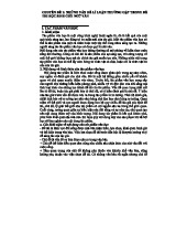 LLVH - Lí luận văn học: Các vấn đề thường gặp trong văn học