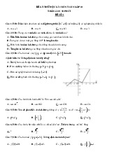 Đề Kiểm Tra Thử Học Kì 1 Môn Toán Lớp 10