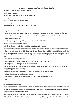 Tóm tắt nội dung lý thuyết môn Bất động sản nội dung về: Quy trình và nội dung lập dự án đầu tư bất động sản