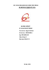 Bài Thi Cuối Kỳ Kỹ Năng Thuyết Trình - D21CQMR-04B