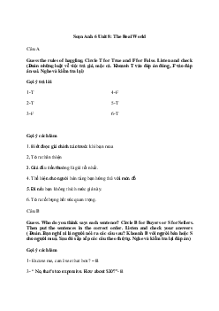 Tiếng Anh 6 Unit 8: The Real World | Explorer English