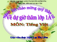 Giáo án điện tử Tiếng việt 1 bài 1 Chân trời sáng tạo: Học vần: an, ăn, ân