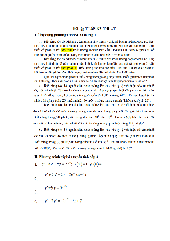 Bài tập Toán kỹ thuật