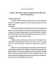 Lý thuyết môn Tâm lý học quản lý- Trường Đại học Lao động - Xã hội