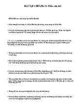 Bài tập chương 8 - Môn Kinh tế vĩ mô - Đại Học Kinh Tế - Đại học Đà Nẵng