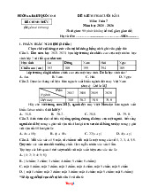 Đề Kiểm Tra Cuối Học Kỳ 2 Toán 7 Cánh Diều Phòng GD Quốc Oai 2025-2026