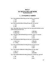 Trắc nghiệm môn Tư tưởng Hồ Chí Minh| Đại học Kinh Tế Quốc Dân