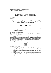 Bài tham luận.Chủ đề :Chứng minh rằng giáo dục là một hiện tượng xã hội, chỉ có trong xã hội loài người