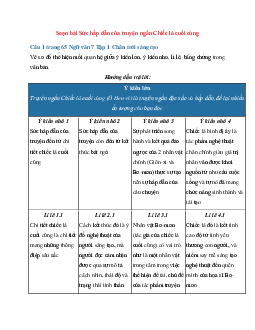 Soạn bài Sức hấp dẫn của truyện ngắn Chiếc lá cuối cùng | Ngữ Văn 7 Chân Trời Sáng Tạo tập 1