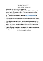 Đề GK Vật Lý - Lý Sinh | Đại học Y Dược Thành phố Hồ Chí Minh