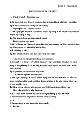 BT ngữ pháp về câu bị động nâng cao Unit 6