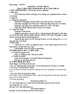 Giáo án Công nghệ 8 Bài 1: Tiêu chuẩn trình bày bản vẽ kĩ thuật | Cánh diều