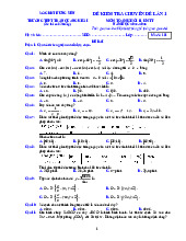 Đề kiểm tra lần 1 Toán 11 KNTTVCS năm 2024 – 2025 trường Trần Quang Khải – Hưng Yên