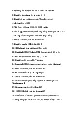 Trắc nghiệm môn sinh học phân tử –Trường Đại học Nguyễn Tất Thành