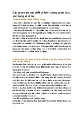 Cặp phạm trù bản chất và hiện tượng phân tích, vận dụng và ví dụ